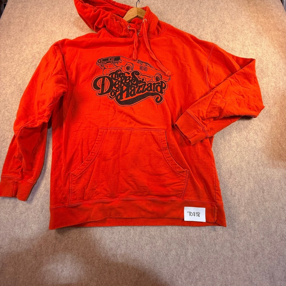 Independent Trading‎ Co Dukes of Hazzard General Lee Orange Hoodie Mens XL